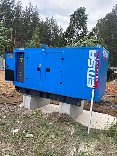 Пример монтажных работ для ДГУ